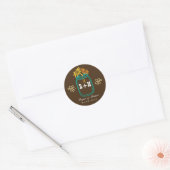 Rustic Mason Jar Flower country Wedding Sticker (Envelop)