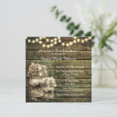 Rustic Mason Jar Invitation de la nuptiale douche (Debout devant)