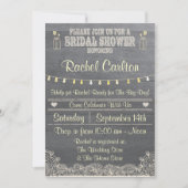 Rustic Mason Jar Invitation de la nuptiale douche (Devant)
