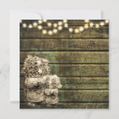 Rustic Mason Jar Invitation Fiançailles (Dos)