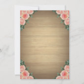 Rustic Mason Jar, Lace, Floral Save the Date (Achterkant)