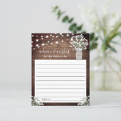 Rustic Mason Jar Lights Monogram Weddenschap (Staand voorkant)