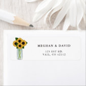 Rustic Mason Jar Mariage Étiquette (En situation)