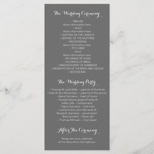 Rustic Mason Jar Programmes de mariage (Dos)