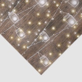 Rustic Mason Jar String Lights Romantic Tissuepapier (Detail)