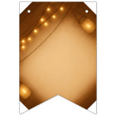 Rustic Mason Jar & String Lights Wedding Vlaggetjes (Eerste vlag)