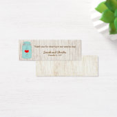 Rustic Mason Jar sur l'écorce Mariage illustré (Bureau)