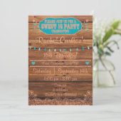 Rustic Mason Jar Sweet 16 Verjaardagsuitnodiging B Kaart (Staand voorkant)