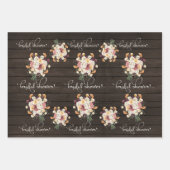 Rustic Mason Jar Waterverf Pesonalized Wedding Wr Inpakpapier Vel (Voorkant 3)