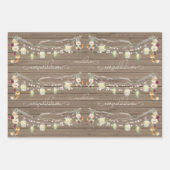 Rustic Mason Jar Waterverf Pesonalized Wedding Wr Inpakpapier Vel (Voorkant 2)