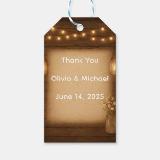 Rustic Mason Jar Wedding Favoriete Labels Cadeaulabel