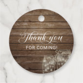 Rustic Mason Jars Wood Miss to Mrs Vrijgezellenfee Bedankjes Labels (Achterkant)