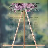 Rustic Mauve Plum Purple Floral Wedding Seating (Neutre)