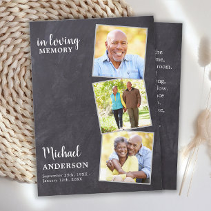 Rustic Memorial 3 Photo Poem - Carte de prière fun