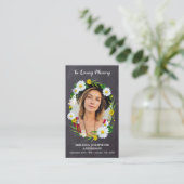 Rustic Memorial Floral - Carte de prière (Debout devant)