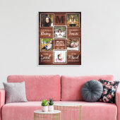 Rustic Memorial Herdenking Foto Keepslag Canvas Afdruk (Insitu (Woonkamer))