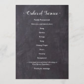 Rustic Memorial Order of Service 3 Photo Funeral Programma (Achterkant)