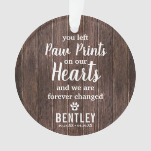 Rustic Memorial Pet Loss Photo Noël