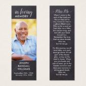 Rustic Memorial Prayer Kaart Poem Funeral Bladwijz (Voorkant /achterkant)