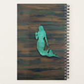 Rustic Mermaid (Blauwgroen) Planner (Achterkant)