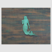 Rustic Mermaid (Blauwgroen) Tissuepapier (Voorkant)