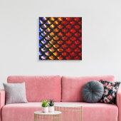 Rustic Mermaid Scales Canvas Afdruk (Insitu (Woonkamer))