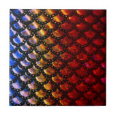 Rustic Mermaid Scales Tegeltje (Voorkant)