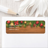 Rustic Merry Christmas Label – Customizable (Insitu)