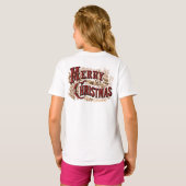 Rustic Merry Christmas  T-shirt (Achterkant volledig)