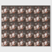 Rustic Merry Kerstmis  Tree Patroon Cadeaupapier (Vlak)