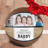 Rustic Merry kerstpapa 3 Foto Collage Basketbal