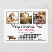 Rustic Merry kersttennessee Foliday Feestdagenkaart (Voorkant)