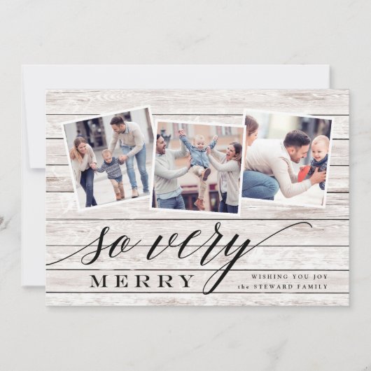 Rustic Merry | Vakantiefoto Collage Kaart (Voorkant)