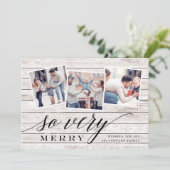 Rustic Merry | Vakantiefoto Collage Kaart (Staand voorkant)
