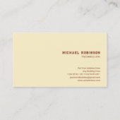 Rustic Metal Achtergrond Visitekaartje (Achterkant)