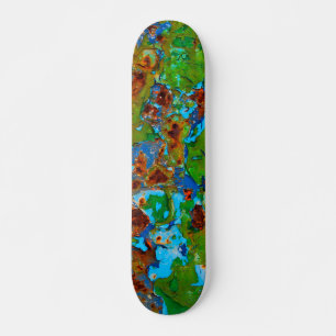 Rustic Metal Peeling Paint  Grunge Funny - Skateboard