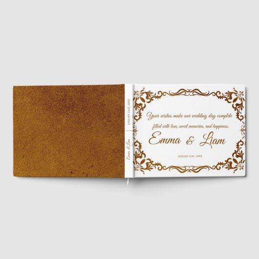 Rustic Mexican Wedding Guest Book Gastenboek (Volledig)