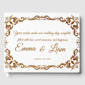 Rustic Mexican Wedding Guest Book Gastenboek (Voorkant)