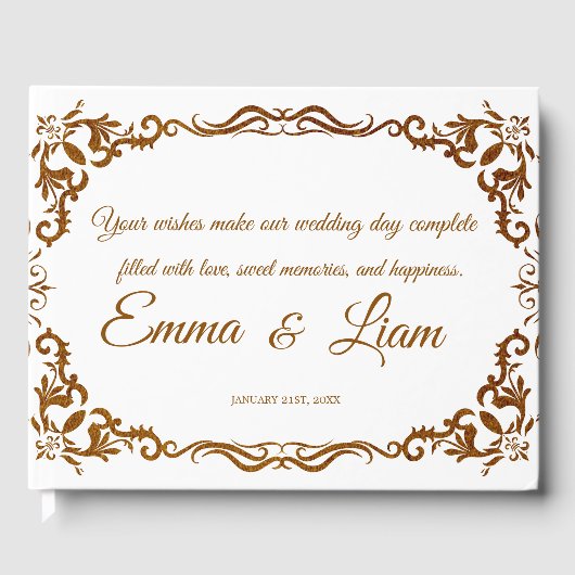 Rustic Mexican Wedding Guest Book  Gastenboek (Voorkant)