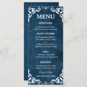 Rustic Mexican Wedding Menu Card (Devant / Derrière)