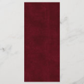 Rustic Mexican Wedding Menu Card (Dos)