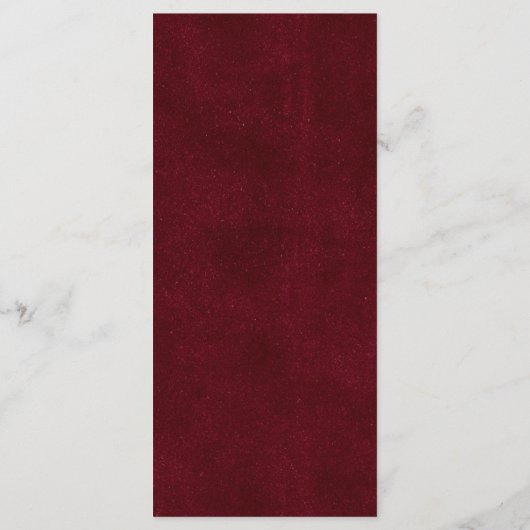 Rustic Mexican Wedding Menu Card (Achterkant)