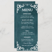 Rustic Mexican Wedding Menu Card (Devant / Derrière)