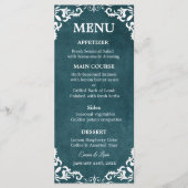 Rustic Mexican Wedding Menu Card (Voorkant)