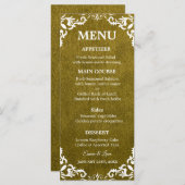 Rustic Mexican Wedding Menu Card (Devant / Derrière)