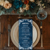 Rustic Mexican Wedding Menu Card