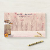 Rustic Milk Can country Wedding Post-it® Notes (Op bureau)