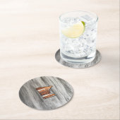 Rustic Minnesota Shape Ronde Kartonnen Onderzetter (Insitu)