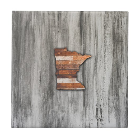 Rustic Minnesota Shape Tegeltje (Voorkant)