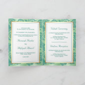 Rustic Mint Green Glitter Filigree Muslim Wedding (Binnen)